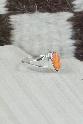 Spiny Oyster & Sterling Silver Ring - Robert Martinez - Size 7