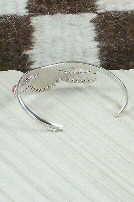 Coral & Sterling Silver Bracelet - Stewart Nakatewa