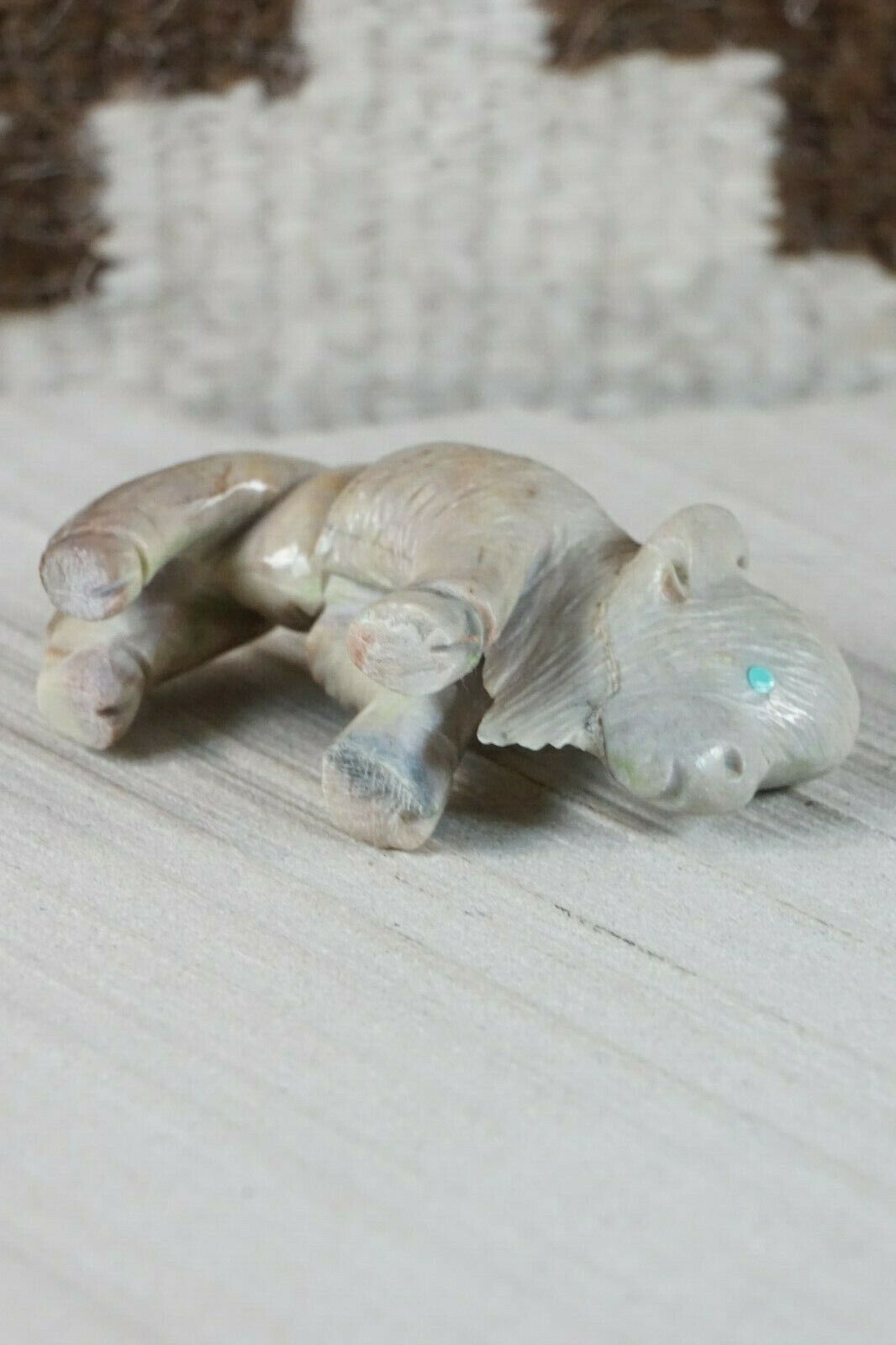 Buffalo Zuni Fetish Carving - Jonas Hastito - High Lonesome Trading
