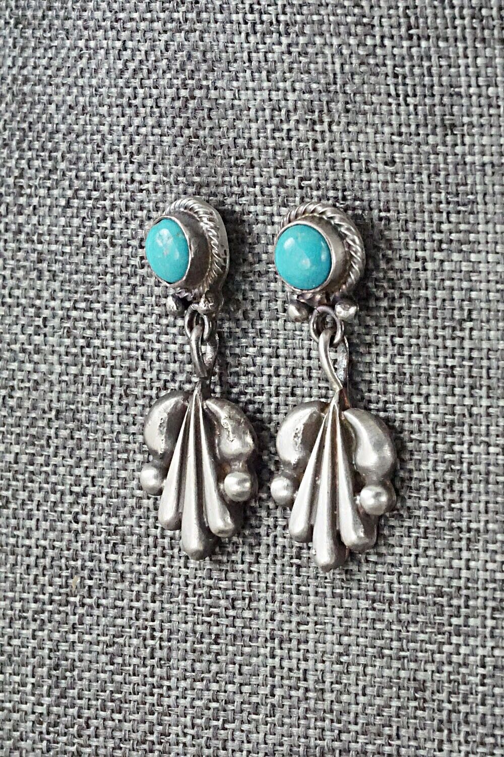 Turquoise & Sterling Silver Earrings - Annie Spencer