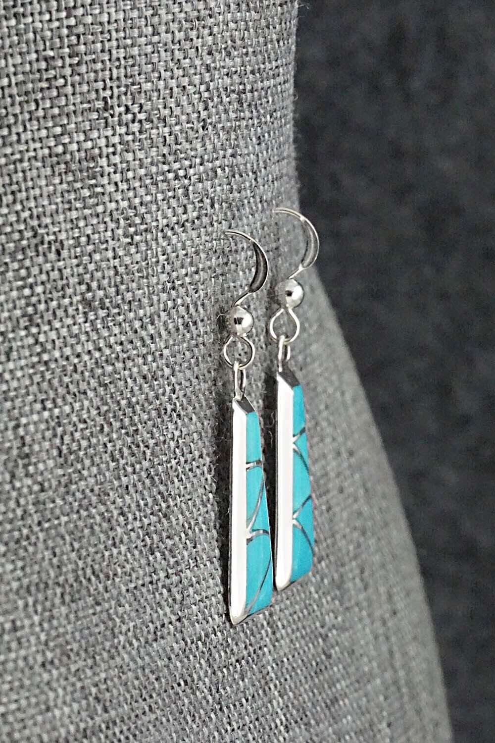 Turquoise & Sterling Silver Earrings - Stewart Tucson