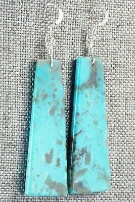 Turquoise & Sterling Silver Earrings - Lupe Lovato
