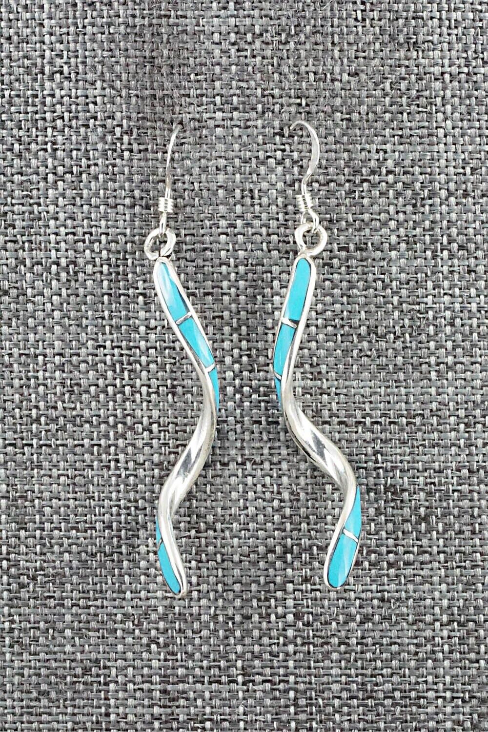 Turquoise & Sterling Silver Earrings - Ira Johnson
