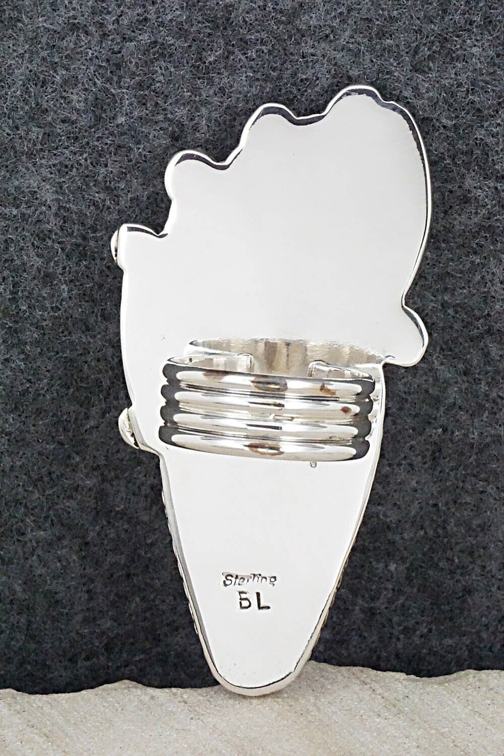 Multi-Stone & Sterling Silver Ring - Ben Livingston - Size 9.5