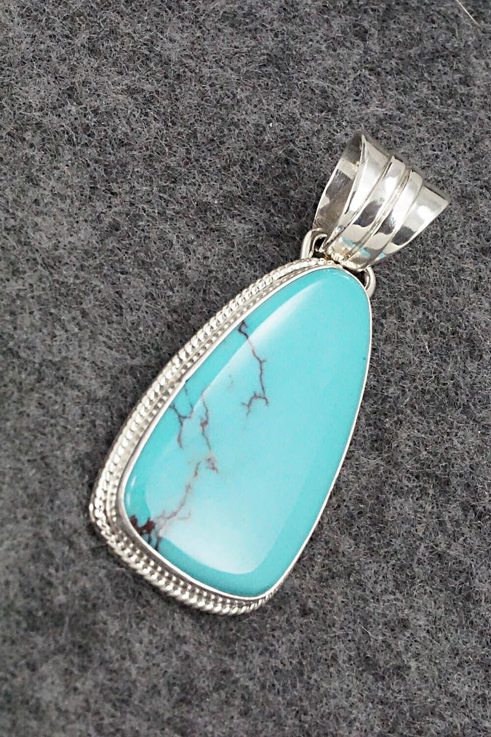 Turquoise and Sterling Silver Pendant - Sharon McCarthy