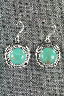 Turquoise & Sterling Silver Earrings - Amos Begay