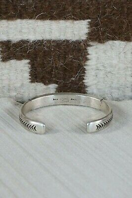 Navajo Sterling Silver Bracelet - Calvin Martinez - High Lonesome Trading