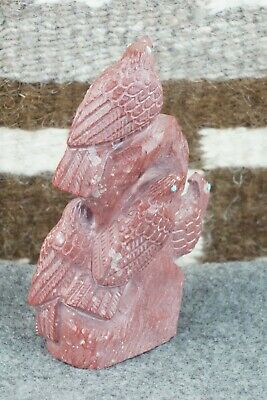 Eagles Zuni Fetish Carving - Derrick Kaamasee