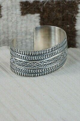 Navajo Sterling Silver Bracelet - Leonard Maloney - High Lonesome Trading
