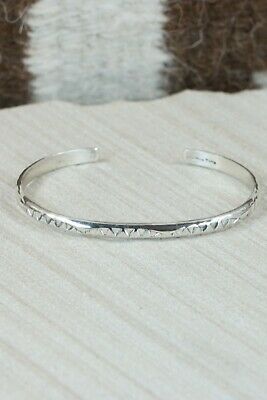 Navajo Sterling Silver Bracelet - Elaine Tahe