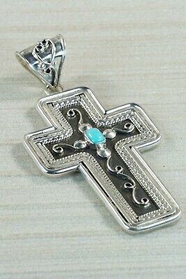Navajo Turquoise and Sterling Silver Pendant - Native American