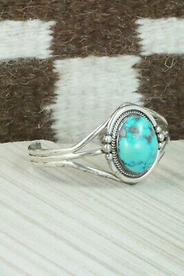 Turquoise and Sterling Silver Bracelet - Navajo