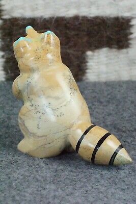 Racoon Zuni Fetish Carving - Enrike Leekya