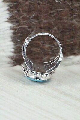 Turquoise & Sterling Silver Ring - Raymond Yazzie - Size 6 - High Lonesome Trading