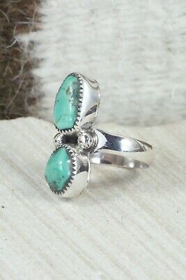 Turquoise and Sterling Silver Ring - Pricilla Reeder - Size 7.25