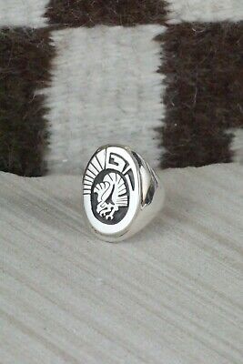 Navajo Sterling Silver Ring - Calvin Peterson - Size 10.75