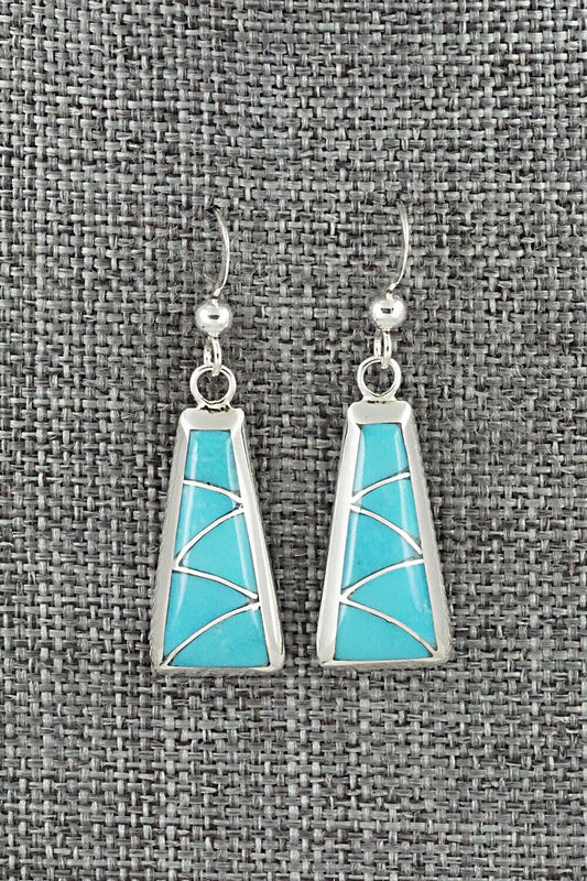Turquoise & Sterling Silver Earrings - Stewart Tucson