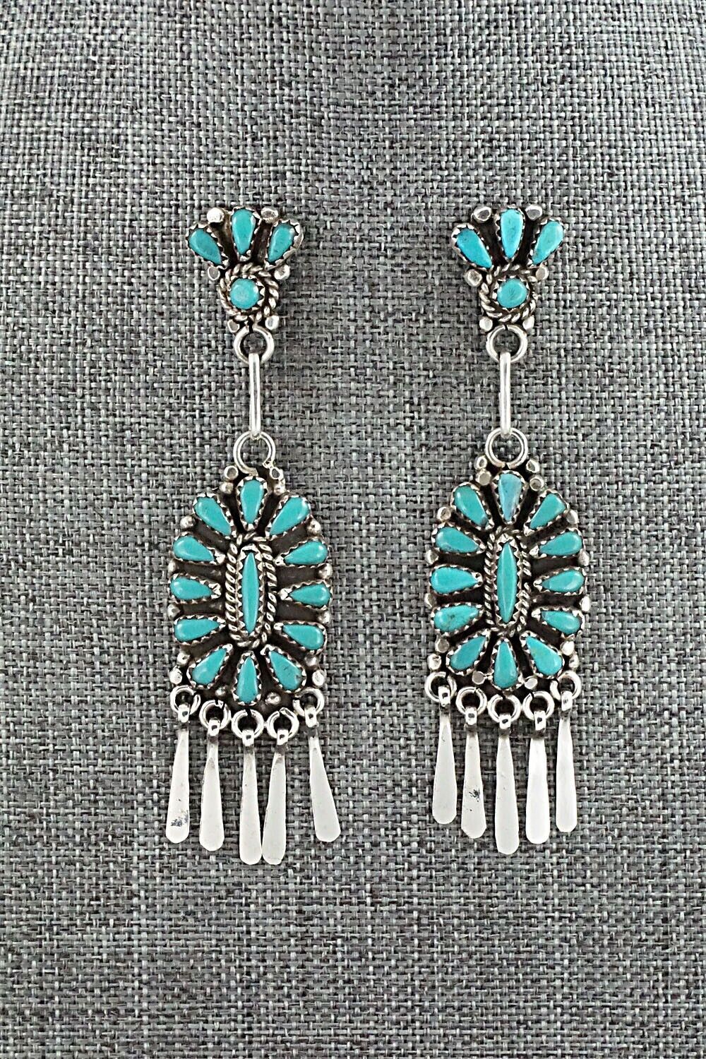 Turquoise & Sterling Silver Earrings - George Gasper
