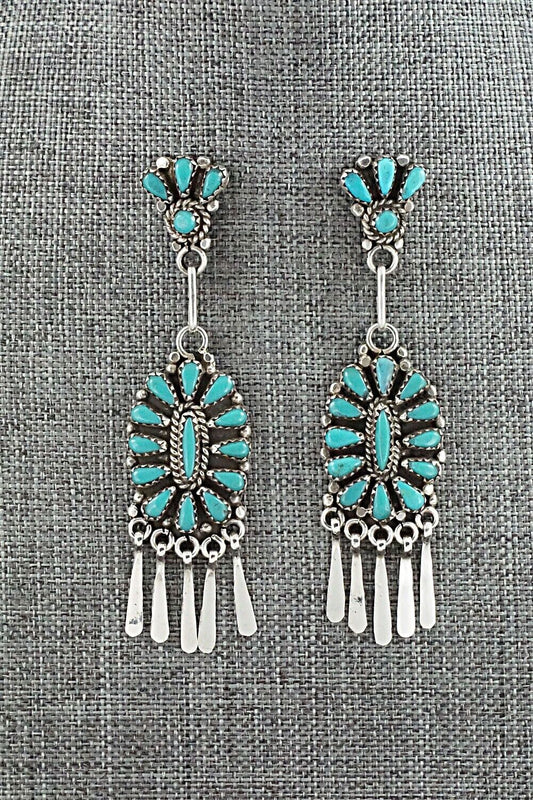 Turquoise & Sterling Silver Earrings - George Gasper
