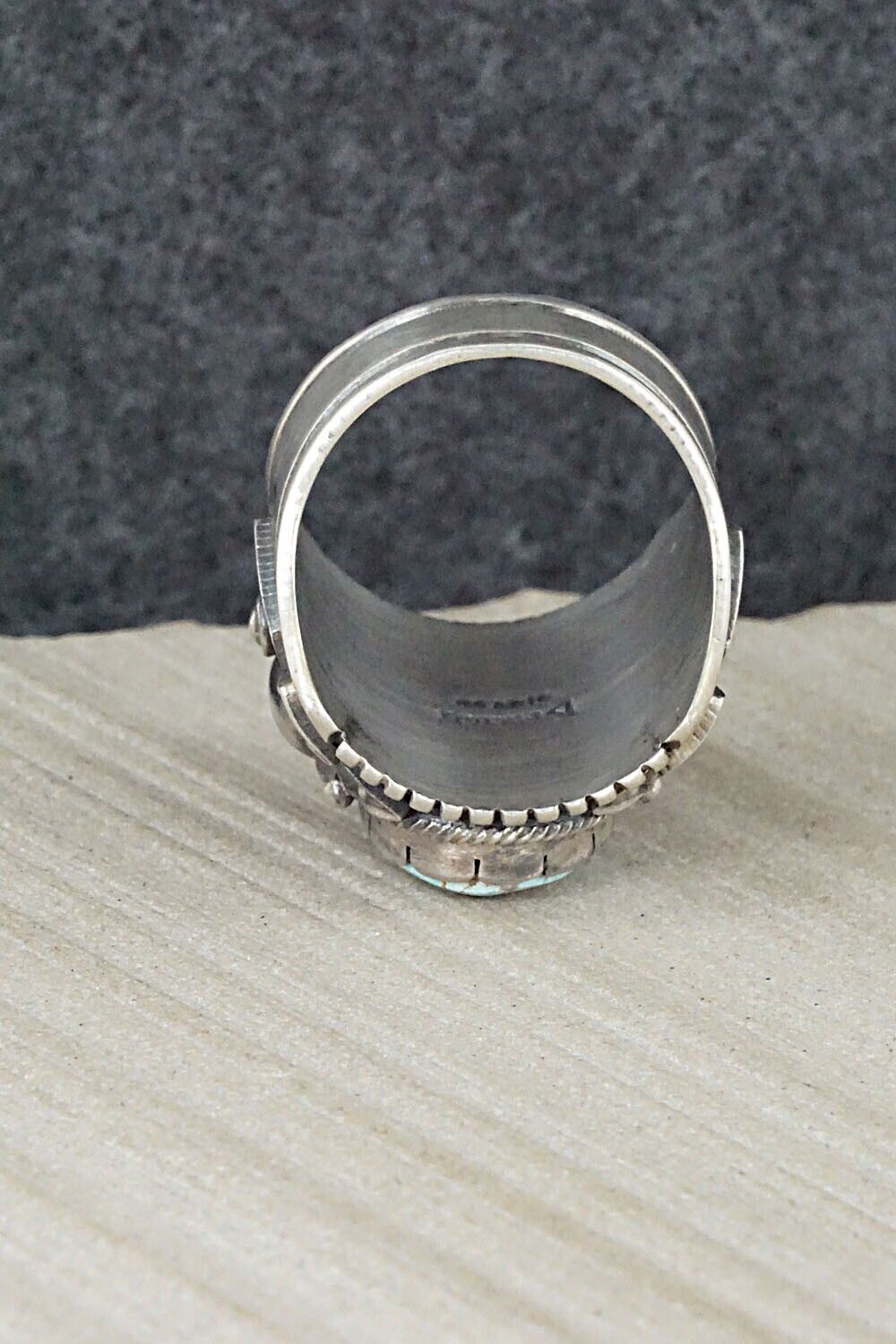 Turquoise & Sterling Silver Ring - Derrick Gordon - 11