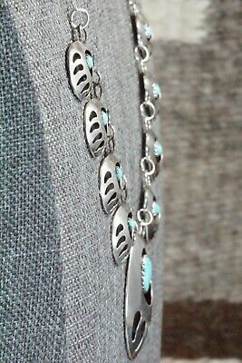 Turquoise & Sterling Silver Necklace - Leta Parker