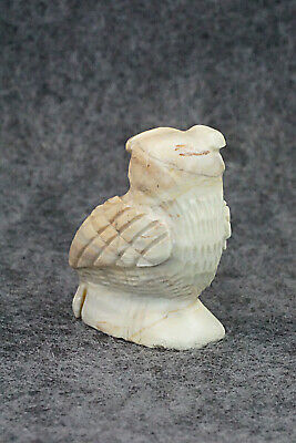 Owl Zuni Fetish Carving - Edison Bobelu