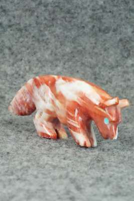 Wolf Zuni Fetish Carving - Andres Quandelacy