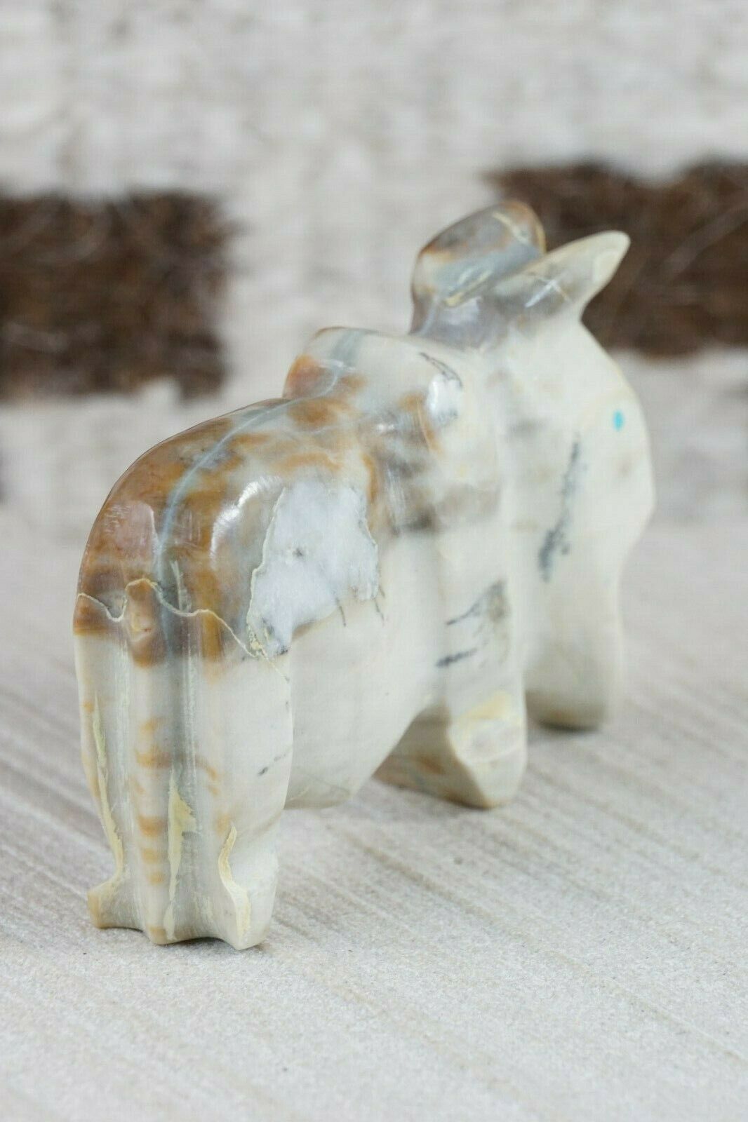 Buffalo Zuni Fetish Carving - Kelly Lementino - High Lonesome Trading