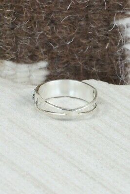 White Buffalo & Sterling Silver Ring - Gloria Waseta - Size 6.5