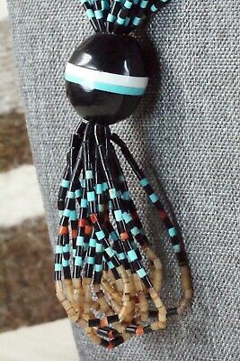 Turquoise, Coral and Shell Necklace - Frank Ortiz