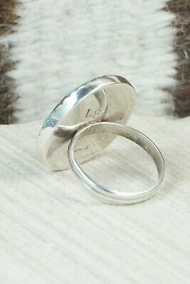 Turquoise & Sterling Silver Ring - Lyle Piaso - Size 10