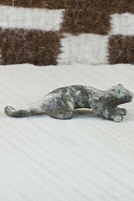 Mountain Lion Zuni Fetish Carving - Lance Cheama