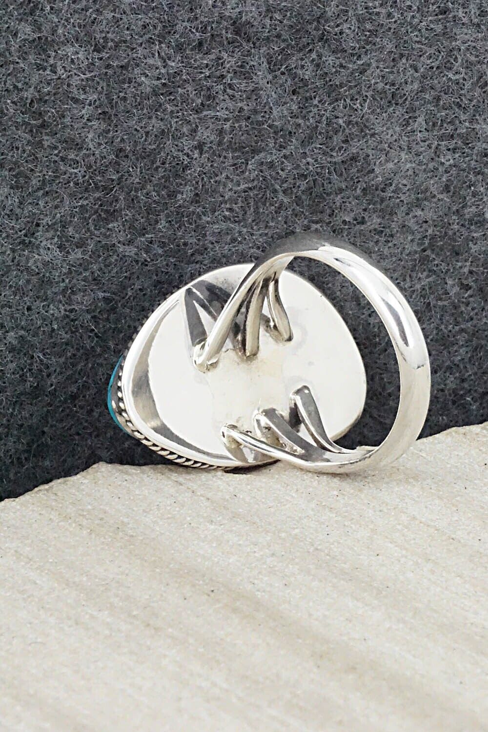 Turquoise & Sterling Silver Ring - Alice Rose Saunders - Size 7