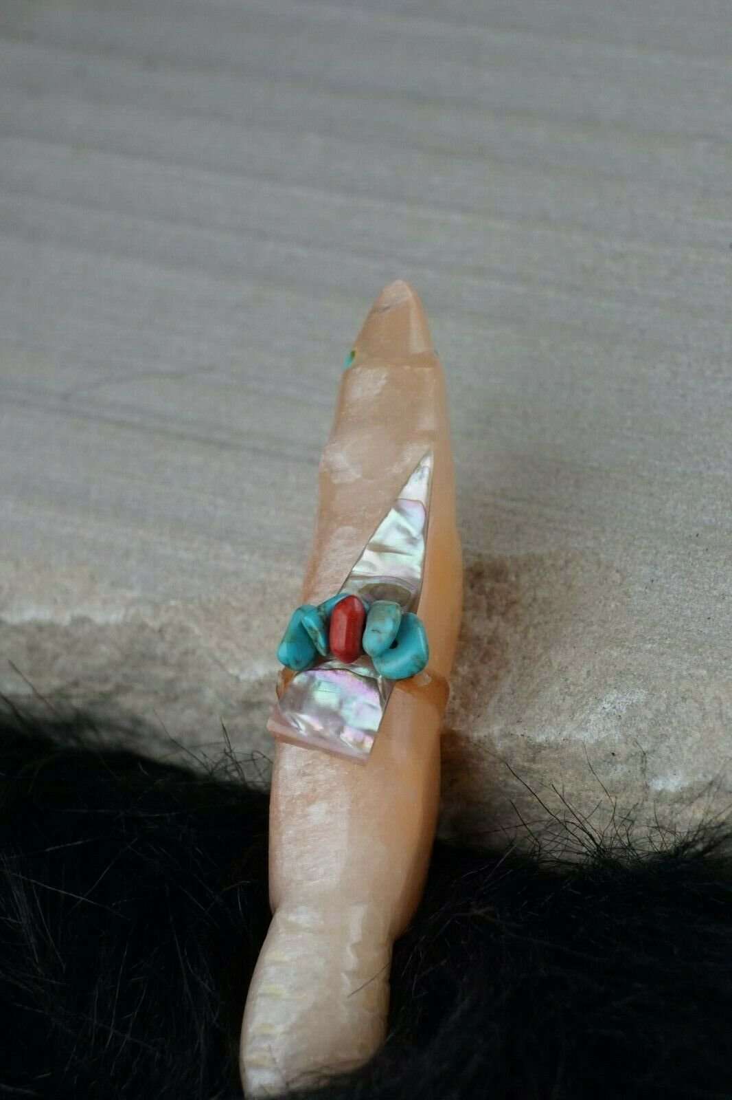 Wolf Zuni Fetish Carving - Lena Boone - High Lonesome Trading