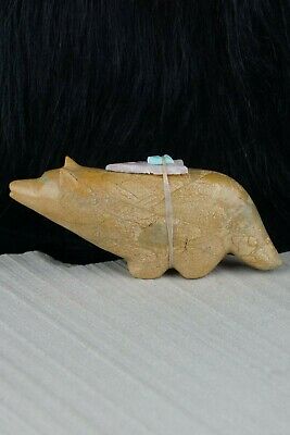 Wolf Zuni Fetish Carving - Delvin Leekya - High Lonesome Trading