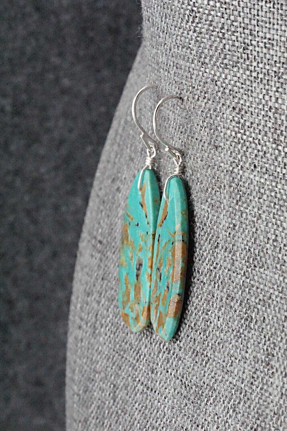Turquoise & Sterling Silver Earrings - Sharon Abeyta