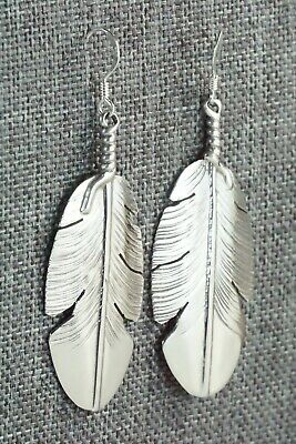 Sterling Silver Feather Earrings - Ben Begay