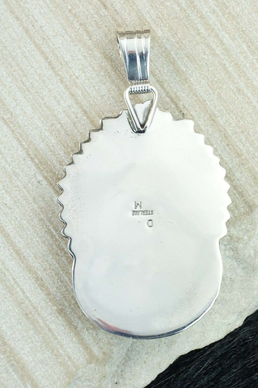 Spiny Oyster & Sterling Silver Pendant - Davey Morgan
