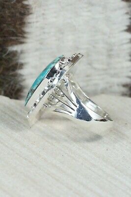 Turquoise & Sterling Silver Ring - Jimson Belin - Size 7.75