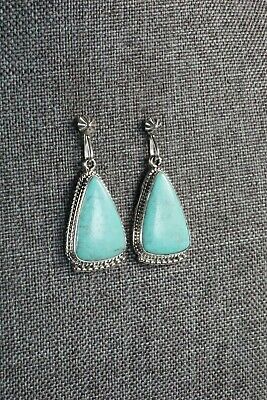Turquoise and Sterling Silver Earrings - Sharon McCarthy