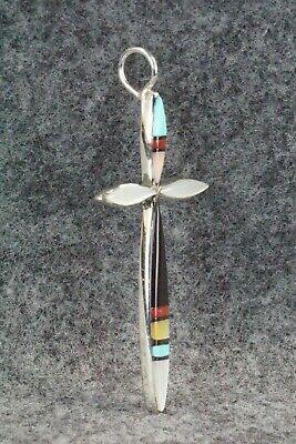 Multi Stone & Sterling Silver Pendant - Lynette Bowannie - High Lonesome Trading