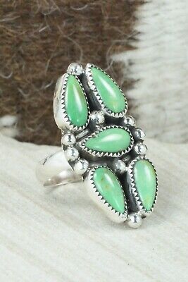 Turquoise & Sterling Silver Ring - Priscilla Reeder - Ring 7.75