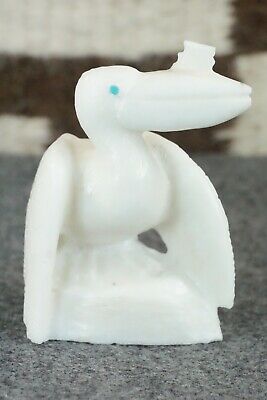 Pelican Zuni Fetish Carving - Derrick Kaamasee