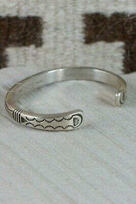 Navajo Sterling Silver Bracelet - Calvin Martinez - High Lonesome Trading
