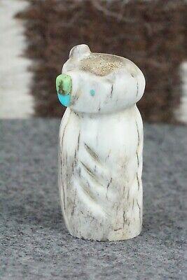 Owl Zuni Fetish Carving - Brandon Phillips - High Lonesome Trading