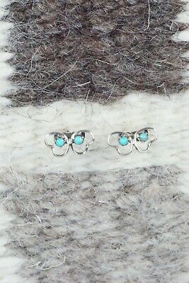 Turquoise & Sterling Silver Earrings - Dorothy Natachu
