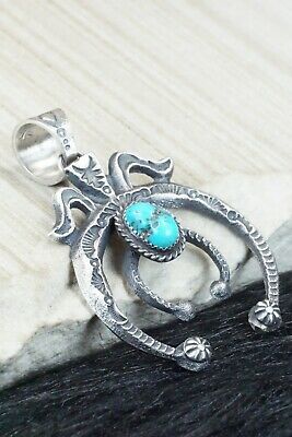 Turquoise & Sterling Silver Pendant - Kevin Billah