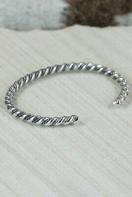 Navajo Sterling Silver Bracelet - Elaine Tahe