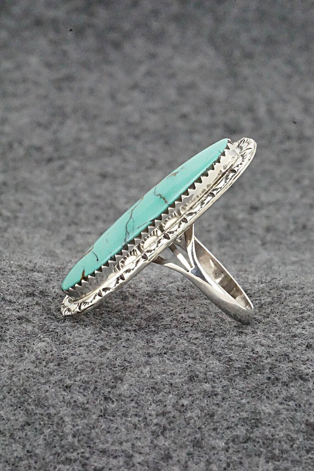 Turquoise & Sterling Silver Ring - Mike Smith - Size 5.75
