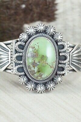 Turquoise and Sterling Silver Bracelet - Leon Martinez